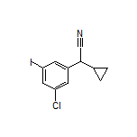 2-(3-Chloro-5-iodophenyl)-2-cyclopropylacetonitrile