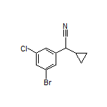 2-(3-Bromo-5-chlorophenyl)-2-cyclopropylacetonitrile