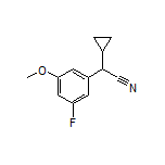 2-Cyclopropyl-2-(3-fluoro-5-methoxyphenyl)acetonitrile