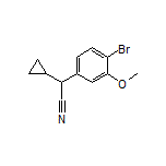 2-(4-Bromo-3-methoxyphenyl)-2-cyclopropylacetonitrile