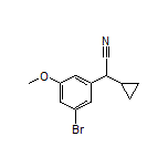 2-(3-Bromo-5-methoxyphenyl)-2-cyclopropylacetonitrile