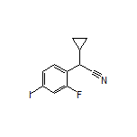 2-Cyclopropyl-2-(2-fluoro-4-iodophenyl)acetonitrile