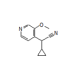 2-Cyclopropyl-2-(3-methoxypyridin-4-yl)acetonitrile