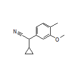 2-Cyclopropyl-2-(3-methoxy-4-methylphenyl)acetonitrile