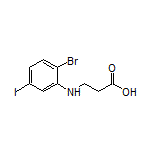 3-[(2-Bromo-5-iodophenyl)amino]propanoic Acid