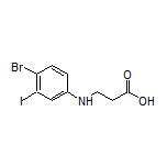 3-[(4-Bromo-3-iodophenyl)amino]propanoic Acid