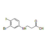 3-[(3-Bromo-4-iodophenyl)amino]propanoic Acid