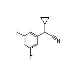 2-Cyclopropyl-2-(3-fluoro-5-iodophenyl)acetonitrile