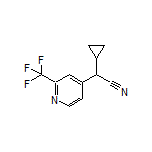 2-Cyclopropyl-2-[2-(trifluoromethyl)-4-pyridyl]acetonitrile