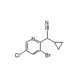 2-(3-Bromo-5-chloropyridin-2-yl)-2-cyclopropylacetonitrile