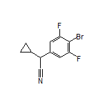 2-(4-Bromo-3,5-difluorophenyl)-2-cyclopropylacetonitrile