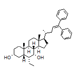 (3R,5S,6R,7R,8S,9S,10S,13R,14S,17R)-17-[(R)-5,5-Diphenylpent-4-en-2-yl]-6-ethyl-10,13-dimethylhexadecahydro-1H-cyclopenta[a]phenanthrene-3,7-diol