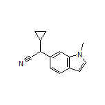 2-Cyclopropyl-2-(1-methyl-6-indolyl)acetonitrile