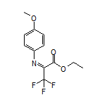 Ethyl (E)-3,3,3-Trifluoro-2-[(4-methoxyphenyl)imino]propanoate