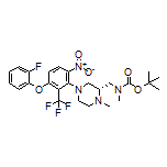 (R)-N-Boc-1-[4-[3-(2-fluorophenoxy)-6-nitro-2-(trifluoromethyl)phenyl]-1-methylpiperazin-2-yl]-N-methylmethanamine