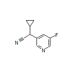 2-Cyclopropyl-2-(5-fluoropyridin-3-yl)acetonitrile