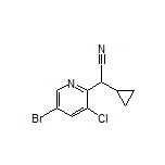 2-(5-Bromo-3-chloropyridin-2-yl)-2-cyclopropylacetonitrile