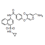 4-[[6-(Aminomethyl)-4-oxo-4H-pyran-3-yl]oxy]-N-[4-(N-cyclopropylsulfamoyl)-1-naphthyl]benzamide