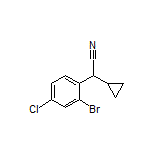 2-(2-Bromo-4-chlorophenyl)-2-cyclopropylacetonitrile