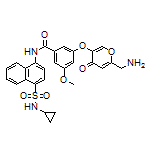 3-[[6-(Aminomethyl)-4-oxo-4H-pyran-3-yl]oxy]-N-[4-(N-cyclopropylsulfamoyl)-1-naphthyl]-5-methoxybenzamide