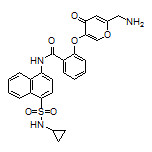 2-[[6-(Aminomethyl)-4-oxo-4H-pyran-3-yl]oxy]-N-[4-(N-cyclopropylsulfamoyl)-1-naphthyl]benzamide