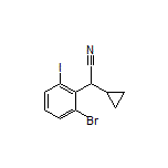 2-(2-Bromo-6-iodophenyl)-2-cyclopropylacetonitrile