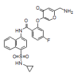 2-[[6-(Aminomethyl)-4-oxo-4H-pyran-3-yl]oxy]-N-[4-(N-cyclopropylsulfamoyl)-1-naphthyl]-4-fluorobenzamide