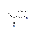 2-(3-Bromo-4-iodophenyl)-2-cyclopropylacetonitrile