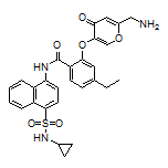 2-[[6-(Aminomethyl)-4-oxo-4H-pyran-3-yl]oxy]-N-[4-(N-cyclopropylsulfamoyl)-1-naphthyl]-4-ethylbenzamide