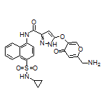 5-[[6-(Aminomethyl)-4-oxo-4H-pyran-3-yl]oxy]-N-[4-(N-cyclopropylsulfamoyl)-1-naphthyl]-1H-pyrazole-3-carboxamide