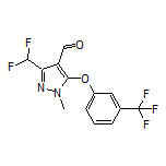 3-(Difluoromethyl)-1-methyl-5-[3-(trifluoromethyl)phenoxy]-1H-pyrazole-4-carbaldehyde