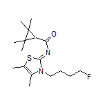 (Z)-N-[3-(4-Fluorobutyl)-4,5-dimethylthiazol-2(3H)-ylidene]-2,2,3,3-tetramethylcyclopropanecarboxamide