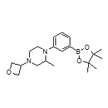 3-[2-Methyl-4-(3-oxetanyl)-1-piperazinyl]phenylboronic Acid Pinacol Ester