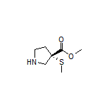 Methyl (S)-3-(Methylthio)pyrrolidine-3-carboxylate