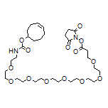 2,5-Dioxopyrrolidin-1-yl 1-(Cyclooct-4-en-1-yloxy)-1-oxo-5,8,11,14,17,20,23,26-octaoxa-2-azanonacosan-29-oate