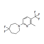 4,4-Difluoro-1-[6-methyl-5-(trifluoromethyl)-2-pyridyl]azepane