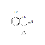 2-(3-Bromo-2-methoxyphenyl)-2-cyclopropylacetonitrile