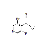 2-(3-Bromo-5-fluoropyridin-4-yl)-2-cyclopropylacetonitrile