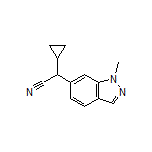 2-Cyclopropyl-2-(1-methyl-6-indazolyl)acetonitrile