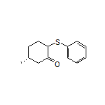 (5R)-5-Methyl-2-(phenylthio)cyclohexan-1-one