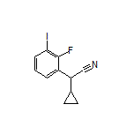 2-Cyclopropyl-2-(2-fluoro-3-iodophenyl)acetonitrile