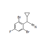 2-Cyclopropyl-2-(2,6-dibromo-4-fluorophenyl)acetonitrile