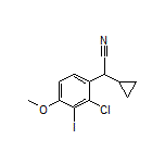 2-(2-Chloro-3-iodo-4-methoxyphenyl)-2-cyclopropylacetonitrile