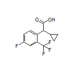 2-Cyclopropyl-2-[4-fluoro-2-(trifluoromethyl)phenyl]acetic Acid