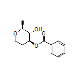 (2S,3S,4S)-3-Hydroxy-2-methyltetrahydro-2H-pyran-4-yl Benzoate