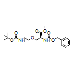 Methyl (S)-3-[2-(Boc-amino)ethoxy]-2-(Cbz-amino)propanoate