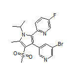 2-[3-(5-Bromo-3-pyridyl)-1-isopropyl-5-methyl-4-(methylsulfonyl)-2-pyrrolyl]-5-fluoropyridine