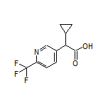 2-Cyclopropyl-2-[6-(trifluoromethyl)-3-pyridyl]acetic Acid