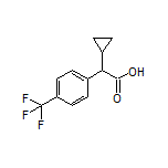 2-Cyclopropyl-2-[4-(trifluoromethyl)phenyl]acetic Acid