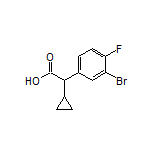 2-(3-Bromo-4-fluorophenyl)-2-cyclopropylacetic Acid